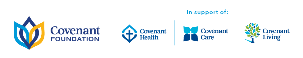 Covenant Foundation logo in support of Covenant Health, Covenant Care and Covenant Living logos